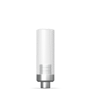 CrCo Plastic Abutment – Wide Platform × 1.5 mm – Round Base