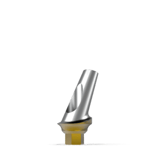 Angular Curve Concave Minor Abutment 25° × 1.0 mm – Prime Coating