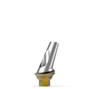 Angular Curve Concave Minor Abutment 25° × 1.0 mm – Prime Coating