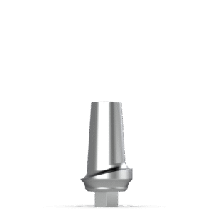 Straight Curve Concave Abutment – Wide Platform × 1.0 mm