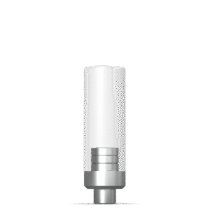 Titanium Plastic Abutment – Wide Platform × 1.5 mm – Round Base